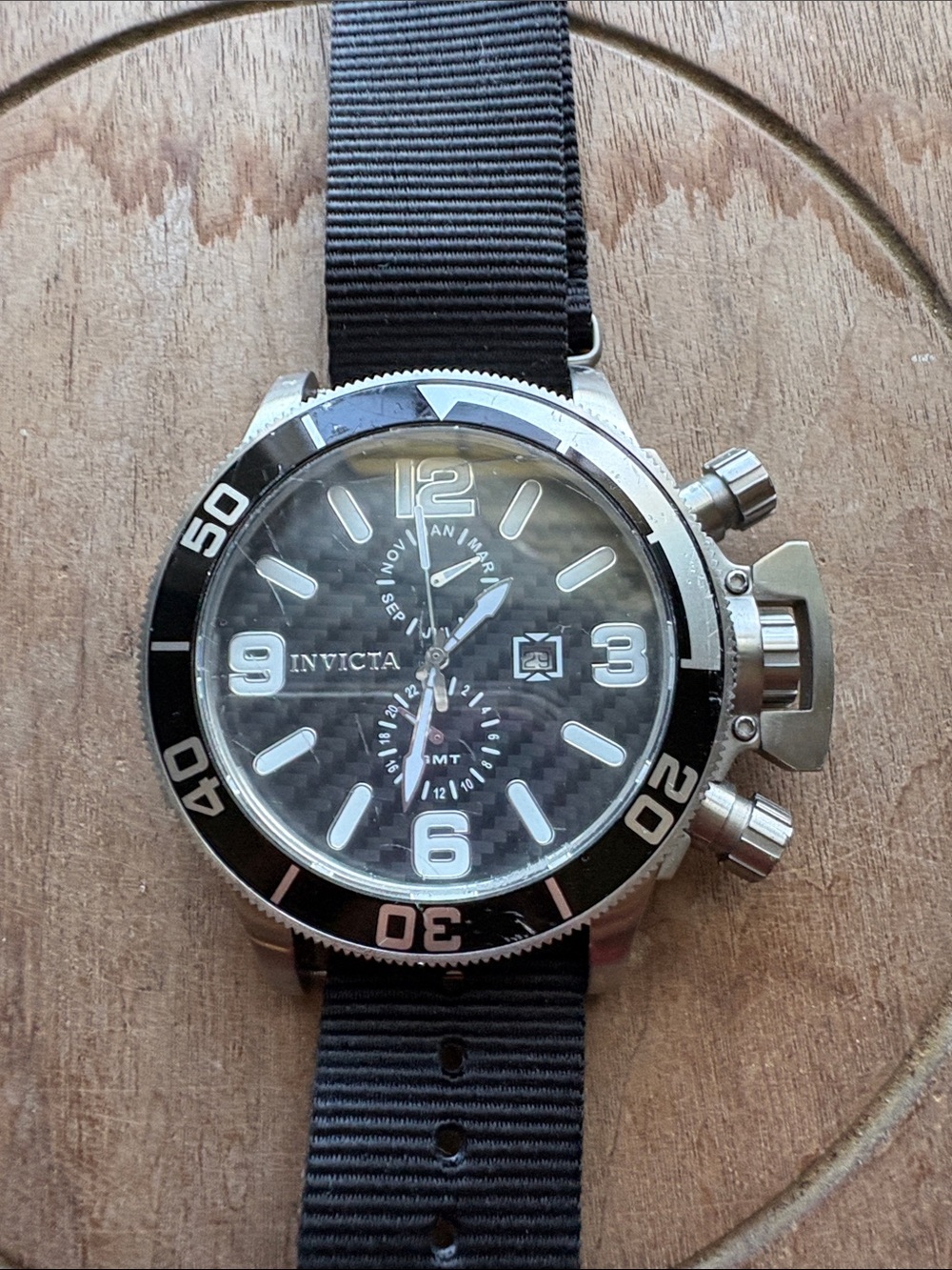 Men’s Invicta Dive Watch Large Face Nylon Strap
